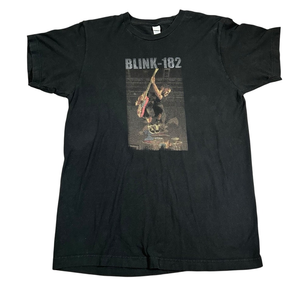 Vtg Blink 182 2001 Tour T Shirt Take Off Your Pants‎ And Jacket Size M Black
